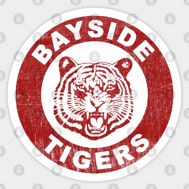 Bayside Tigers Worn Sticker by Alema Art